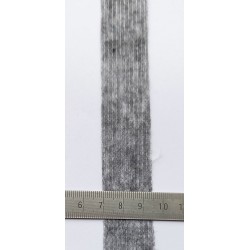 Prasiūto flizelino klijuojama sutvirtinimo juostelė, 25 mm pločio, pilka/100m