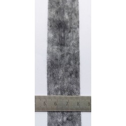 Flizelininė klijuojama sutvirtinimo juostelė, 30 mm pločio, pilka/200m