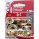 Eyelets with washers 8 mm set LORD/gold/10pcs.