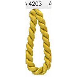 Twisted satin cord 2mm, color A4203 - gold/1m
