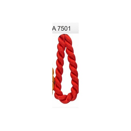 Twisted satin cord 2mm, color A7501 - red/1m