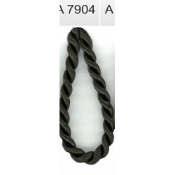 Twisted satin cord 2mm, color A7904 - dark brown/1m