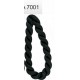 Twisted satin cord 2mm, color A7001 - black/1m