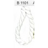 Twisted satin cord 2.1mm, color A1101 - white/1m