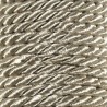 Twisted satin cord 3.2 mm 2 strands art. WS-3,2, color - light beige/1 m