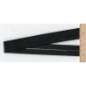 Užlyginta odinė juostelė-dirželis 10 mm juoda/1 m