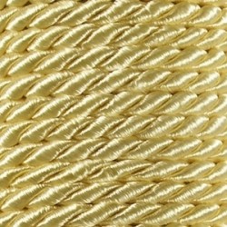 Sukta satininė 3.2 mm virvutė, art. WS-3,2, spalva - kreminė/1m
