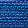 Twisted satin cord 3.2 mm 2 strands art. WS-3,2, color - blue/1 m