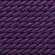 Twisted satin cord 3.2 mm 2 strands art. WS-3,2, color - violet/1 m