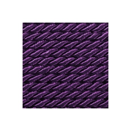 Twisted satin cord 3.2 mm 2 strands art. WS-3,2, color - violet/1 m