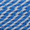 Sukta satininė 3.2 mm virvutė, art. WS-3,2, spalva - mėlyna/balta/1m