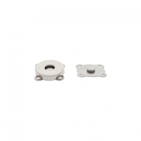 Sew-on magnetic clasp 18 mm nickel/1 pc.