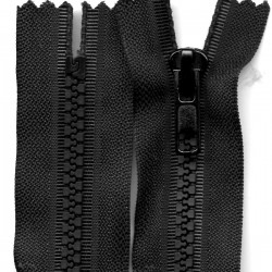 Plastic Zipper open-end P6 45 cm black/1 pc.