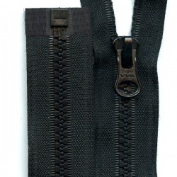 Plastic Zipper open-end P6 65 cm black/1 pc.