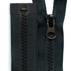 Plastic Zipper open-end P6 75 cm black/1 pc.