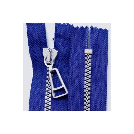 Plastic Zipper close-end P6 30 cm color T-20 - royal/silver teeths/1 pc.
