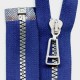 Plastic Zipper open-end P6 50 cm color T-20 - royal/silver teeths/1 pc.
