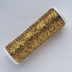 Metalizuotieji siuvinėjimo siūlai "METALUX" spalva 312 - tamsi aukso/60 m
