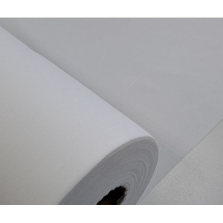 Knitted fusible interlining with double dot adhesive for "stretch" fabric art. 8470 white/1 m