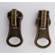 Slider M06 Auto Lock  for Metal Zipper M60, old brass/1 pc.