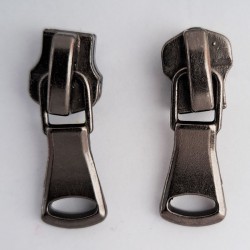 Slider M216 Auto Lock  for Metal Zipper M60, black nickel/1 pc.