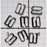 Kabliukai petnešėlėms metaliniai 8 mm sidabro sp., be nikelio/2 vnt.