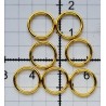 Bra metallic rings 8 mm gold, nickel free/2 pcs.