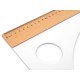 Tailor's Ruler length 60 cm with plastic curvature