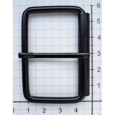Single Prong Roller Buckle art.KL-393 50/30/4.0 mm black mat/1pc.