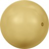 Swarovski Crystal Pearl 6 mm, color - gold/50 pcs.
