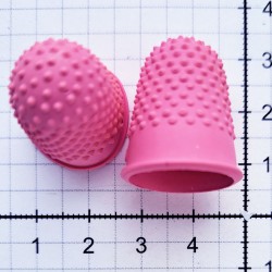 Antpirštis guminis Nr.00 - 20 x 25 mm, spalva rožinė /1 vnt.