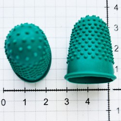 Rubber thimble size 0, 21 x 28 mm, color - green/1 pc.