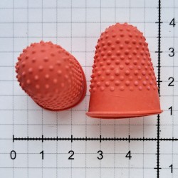 Rubber thimble, size 1, 22 x 29 mm, color - red/1 pc.