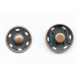 Sew-on Snap Fasteners 19 mm stainless, copper/1 pc.