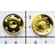 Sew-on Snap Fasteners 21 mm stainless, brass/1 pc.