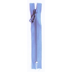 Plastic Zipper P60 16 cm length, color T-62 - blue gray
