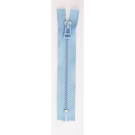 Plastic Zipper P60 16 cm length, color T-60 - sky blue