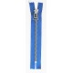 Plastikinis užtrauktukas P60 16 cm ilgio, spalva T19 - mėlyna, takelis sidabrinis