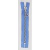 Plastic Zipper P60 16 cm length, color T- 61- sky blue with silver teeth