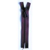 Plastic Zipper P60 16 cm length, color T-49 - bordeaux