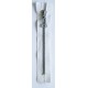 Plastic Zipper P60 16 cm length, color T- 07- white with silver teeth