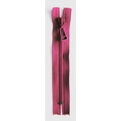 Plastic Zipper P60 16 cm length, color T-42 - cherry