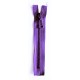 Plastic Zipper P60 16 cm length, color T-48 - dark violet