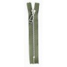 Plastic Zipper P60 16 cm length, color T- 26- khaki with silver teeth
