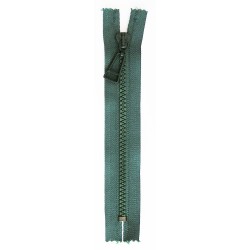 Plastic Zipper P60 16 cm length, color T-74 - green