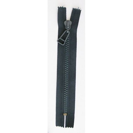 Plastic Zipper P60 16 cm length, color T-25 - dark bluish gray