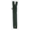 Plastic Zipper P60 25 cm length, color T-30 - very dark green