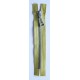 Plastic Zipper P60 25 cm length, color T-46 - gold with silver teeth