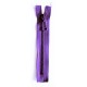 Plastic Zipper P60 25 cm length, color T-48 - dark violet