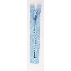 Plastic Zipper P60 25 cm length, color T-60 - sky blue